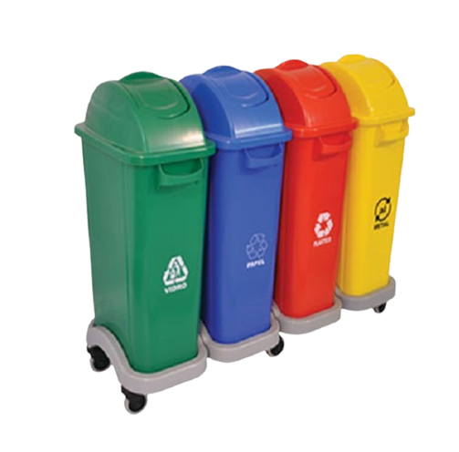 kit cestos para coleta seletiva 14 litros