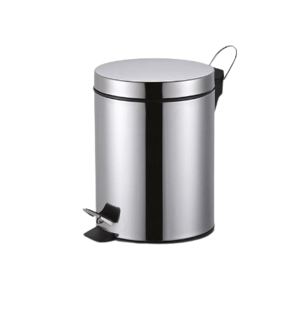 lixeira inox com pedal e recipiente 4 5 litros