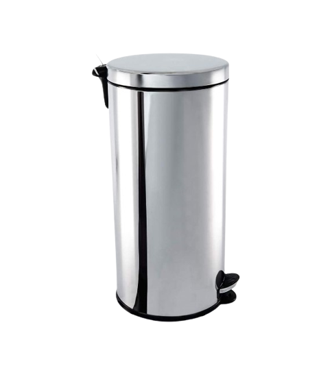 lixeira inox pedal e balde 30 litros