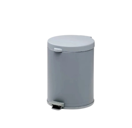 lixeira inox e plastico com pedal e recipiente 4 5 litros