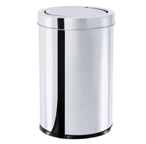 lixeira inox com tampa basculante 7 8 litros