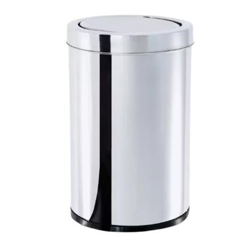 lixeira inox com tampa basculante 47 litros