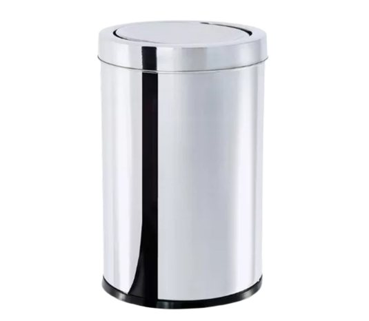 lixeira inox com tampa basculante 40 5 litros